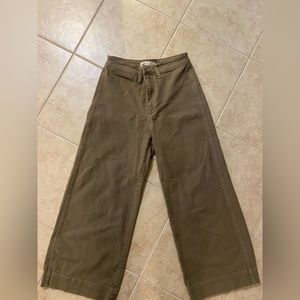 Madewell emmett wide leg crop pant